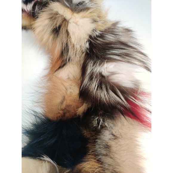 BNWOT Multicolor Fox Fur Scarf/Infinity Scarf Made by Befur on Etsy - Picture 10 of 16